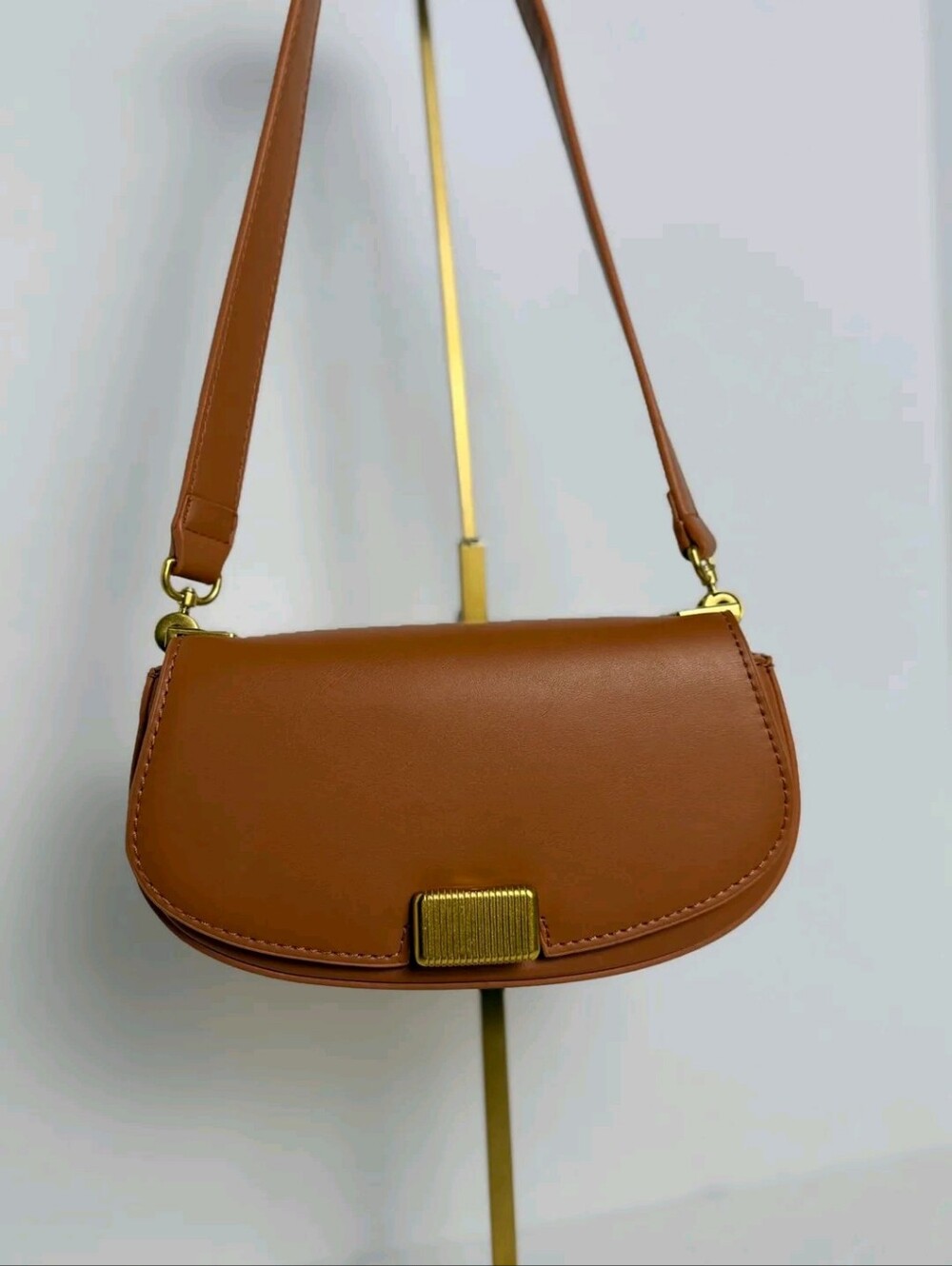 Rachel Zoe Rib Buckle Shoulder Bag